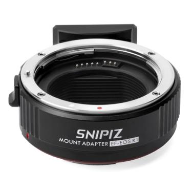 Imagem de SNIPIZ Adaptador de lente EF-EOS R1 Adaptador de anel conversor de montagem de lente de foco automático compatível com lentes Canon EF/EF-S Series para câmeras EOS R, RP, R3, R5, R6, R6II, R7, R8,