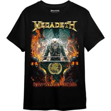 Imagem de Camiseta Megadeth New World Order (BR, Alfa, PP, Regular, Preto)