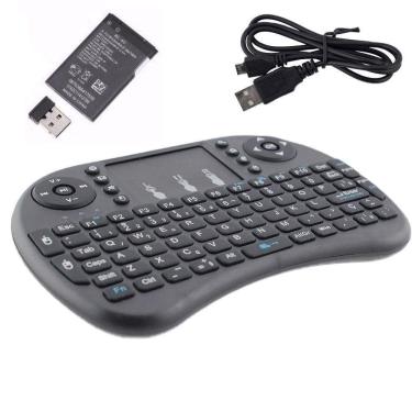 Imagem de Mini Teclado Wireless Keyboard Com Touchpad Usb Android Console E Tv P