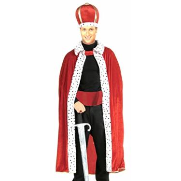 Imagem de Conjunto de roupão e coroa para adultos, Vermelho, One Size