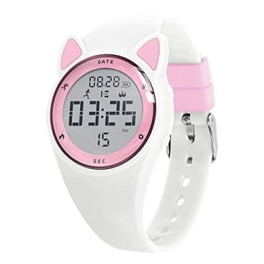 Imagem de Bigmeda Relógio infantil, relógio digital para meninas e meninos, relógio esportivo com despertador, cronômetro, rastreador de atividades à prova d'água sem aplicativo para crianças de 5 a 12 anos
