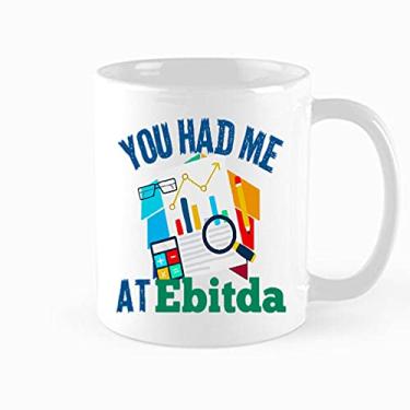 Imagem de TAMDG GIFET, Caneca de café engraçada Excel, caneca de planilha de orçamento, caneca You Had Me At Ebitda, caneca de contabilidade, presente de contador fiscal CPA para ela, presente de colega de