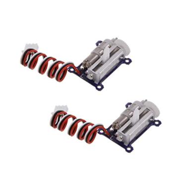 Imagem de AGFRC Micro Linear Servo Motor - 2PC 1.5g Digital Linear Actuator Tail Servo for Mini Aircraft (Left-Side)