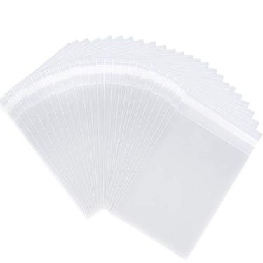 Imagem de joybest Pacote com 1000 - 20 x 25,4 cm sacos de celofane resseláveis transparentes para violoncelo, saco de plástico para fotos, envelopes e cartões A7 A8 A9 A10