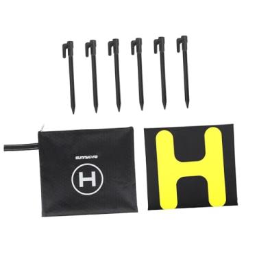 Imagem de simhoa Heliporto Drone Landing Pad 31,5 polegadas Versátil Leve Dobrável Quadcopter Landing Pad Landing Pitch Estacionamento Mat para Exterior