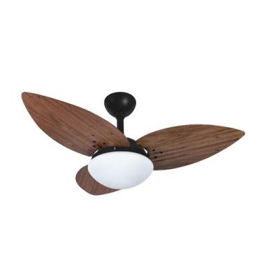 Imagem de Ventilador de Teto Infinity Lótus Preto 3 Pás Imbuia 220 V 1025, 220V