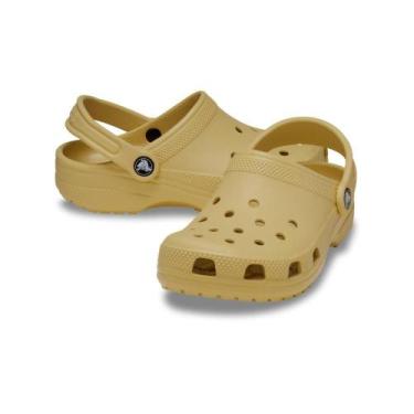 Imagem de Sandália crocs classic clog kids wheat, 30, Wheat