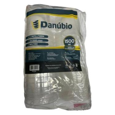 Imagem de Pote Freezer Microondas 1500ml Com Tampa 24 Unidade - danubio