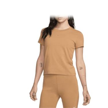 Imagem de Nike Camiseta feminina de malha esportiva (linho/linho, FV5508-224), Linho/linho, P