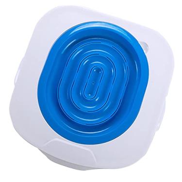Imagem de Baosity YT-8 Kit de Treinamento de Assento de Vaso Sanitário para Animais de Estimação Azul Acessórios