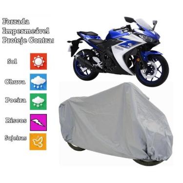 Imagem de Capa Cobrir Moto Yamaha Yzf-R3 100 % Impermeável E 100% - Bezzter
