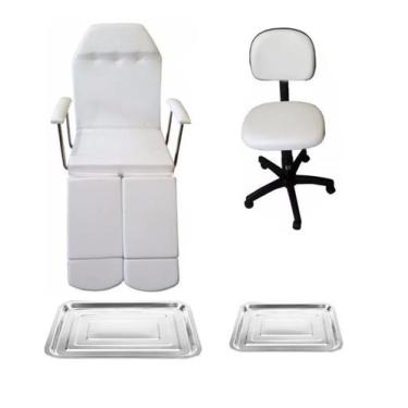 Imagem de Kit Podologia Básico Maca e Mocho Bandejas Fiscomed