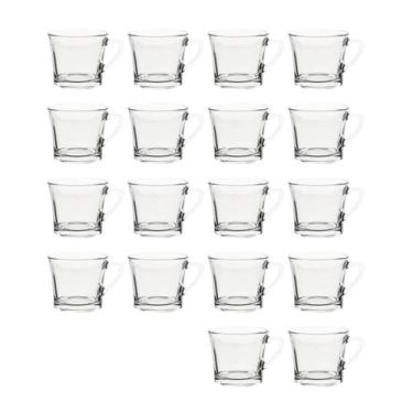 Imagem de 18 Xícaras De Chá 165ml Vidro Praticasa Transparente, XÍCARAS