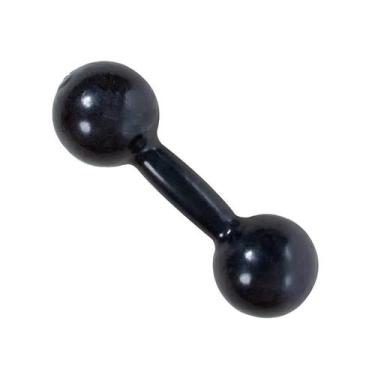 Imagem de Halter 3kg PVC Preto Emborrachado Rythmoon, Preto