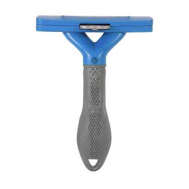 Imagem de Rasqueadeira Furminator Azul para Cães de Grande Porte e Pelo Curto - 