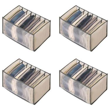 Imagem de 4 Colmeia Organizadora 9 divisórias Guarda Roupa 36x25x20 - KF, 01