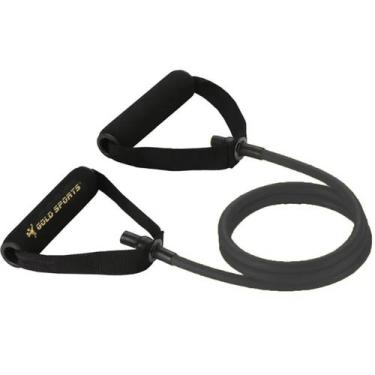 Imagem de Extensor Elástico Gold Sports Force Tensão 9 Kgs, Preto, Masculino, Ún