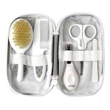 Imagem de Kit Higiene Travel Infantil 9 Peças Com Estojo Clingo, Kit Higiene Tra