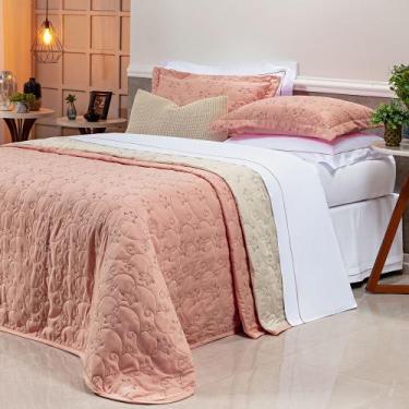 Imagem de Cobre Leito King Bouti 3Pçs Dupla Face 400 Fios Bordado Várias Cores -