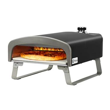 Imagem de Forno de pizza ao ar livre, forno Q Pizza para pizza de 33 cm, forno portátil a gás com pedra de pizza para cozinhar ao ar livre, máquina de pizza no quintal, acessório de pizza ideal para cozinha ao ar livre e festa, ótimo presente