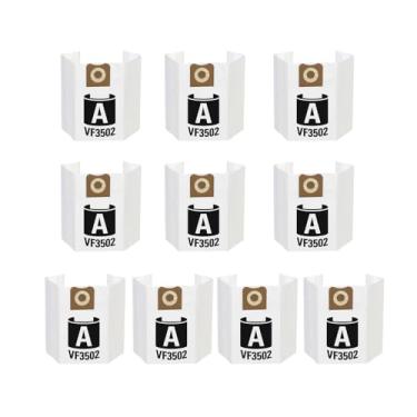 Imagem de 10 pacotes VF3502 tamanho A sacos de pó adequados para aspirador de pó Ridgid 12 a 16 galões molhado/seco 23743