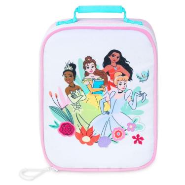 Imagem de Lancheira Infantil Térmica Princesas Disney Rosa Lançamento 