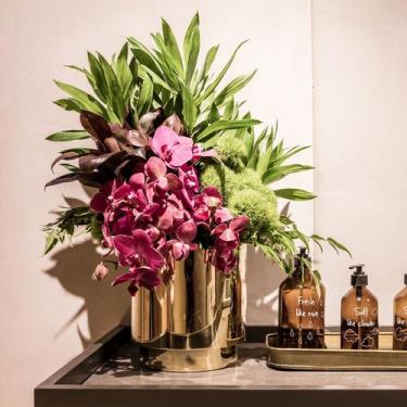 Imagem de Cachepot Sintonia Leo Romano Gold24K - St James