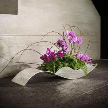 Imagem de Centro de Mesa Duas Ondas Grande Prata Ruy Ohtake - St James