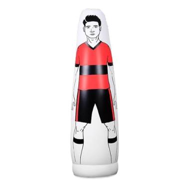 Imagem de Pegciuho Boneco de Treinamento de Futebol Inflável, Saco de Pancadas de Boxe, Saco de Pancadas, Chute Livre, Equipamento de Goleiro, Copo para Adultos E Crianç, vermelho 160cm