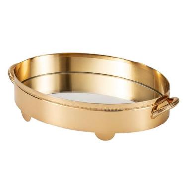 Imagem de Bandeja Oval Bloom Gold24K - My St. James