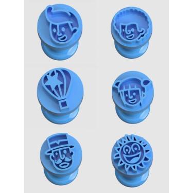 Imagem de Kit 6 Carimbo Brigadeiro Mundo Bita  - Embody3d