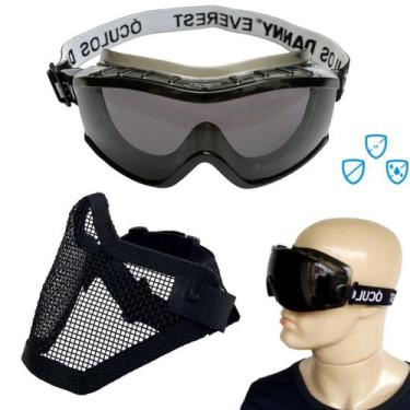 Imagem de Kit Oculos Protecao Paintball Anti Risco Anti Embaçante Balistico UV C