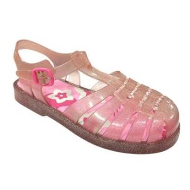 Imagem de Sandália Menina Pimpolho Colorê PVC Rosê Glitter 0140258C-Feminino