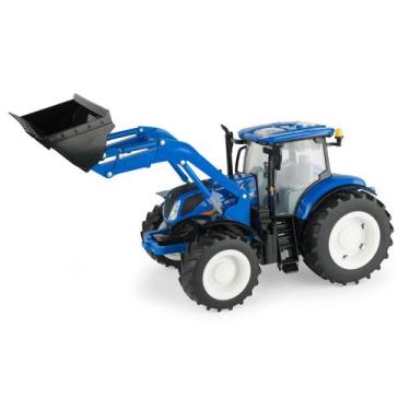 Imagem de Miniatura Trator Pá Carregadeira New Holland T7.270 1/16 - ertl, Azul