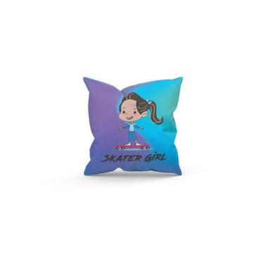 Imagem de Almofada Decorativa 25x25 Personalizada Skate Skater Girl - Deluzz