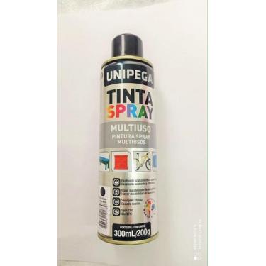 Imagem de spray branco  brilhante - Unipega, Cinza