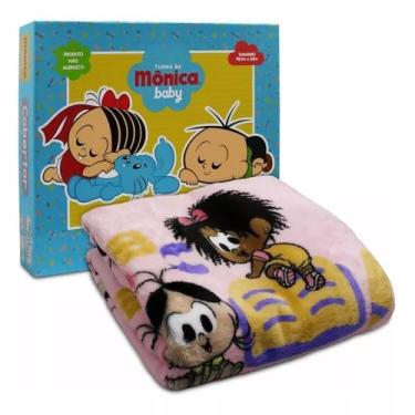 Imagem de Manta / Cobertor Luxo Turma Monica Bebê Menina Jolitex Rosa, Rosa