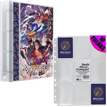 Imagem de Pasta Fichário 4 Argolas Coleção Carta Cards One piece Card Game 25th 