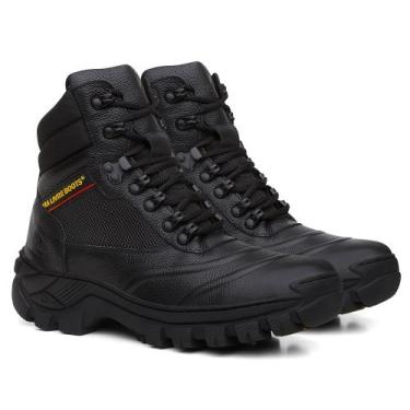 Imagem de Bota Coturno Masculino Couro Alabama Legítimo Casual Esportiva Solado 