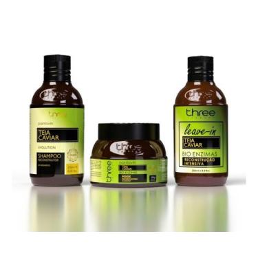 Imagem de Kit Pantovin Teia Caviar 250g C/ Leave in