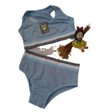 Imagem de Conjuntinho infantil lingerie costas nadador,com calcinha,microfibra -