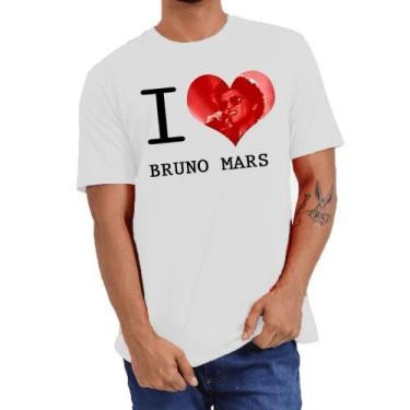 Imagem de Camiseta Masculina I Love Bruno Mars Novidade Camiseta Feminina Baby L