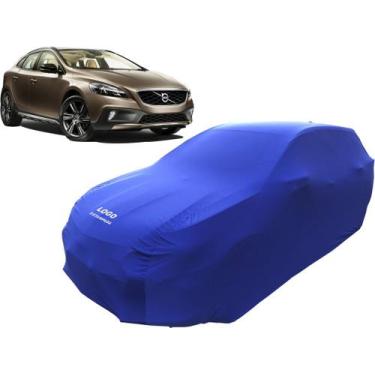 Imagem de Capa De Tecido Para Proteção Carro Volvo V40 Luxo - Mz, Azul