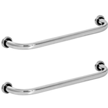 Imagem de Kit 2 Barras de Apoio Reta 40cm e 60cm Alto Brilho SF - ShopForte