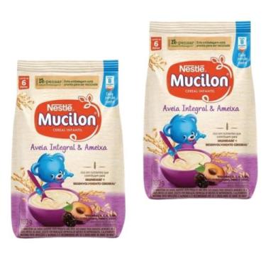 Imagem de Kit 2 Cereal Mucilon Infantil Ameixa e Aveia 180g - Nestlé
