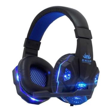 Imagem de Fone de ouvido Headset Gamer Cancelamento de Ruido - KNUP, AZUL