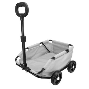 Imagem de Carrinho de Cachorro Leve, Carrinho de Gato Confortável, Pano Oxford para Transporte de Cães de Grande Espaço Com Rodas, Cinto de Segurança de Saco de Armazenamento de Entrada de