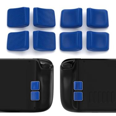 Imagem de PlayVital Mix Version Back Button Enhancement Set for Steam Deck LCD, Grip Improvement Button Protection Kit for Steam Deck OLED - Streamlined & Studded Design - Blue