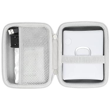 Imagem de Khanka Capa rígida de viagem para impressora FujiFilm Instax Square Link para smartphone, apenas capa (branca)