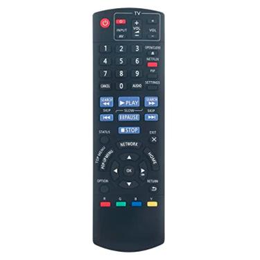 Imagem de Controle remoto substituto N2QAYB000734 compatível com leitor de Blu-ray Disc Panasonic DMP-BD77 DMP-BD77P DMP-BD87 DMP-BD871 DMP-BD875 DMP-DB87P-K DMP-BD87-K DMP-BDT87 DMP-DBS100 DMP-BDD87 87P DMP.